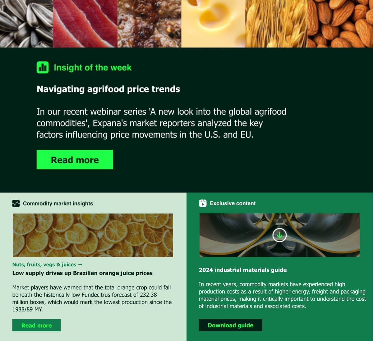 Commodity Newsletter Sign Up image